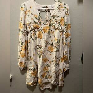 Sage The Label Floral Open Back Dress